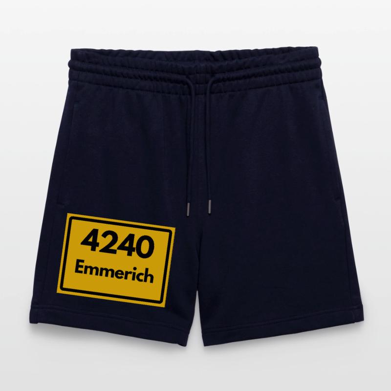 OLD POSTCODE POSTCODE RETRO 4240 EMMERICH – RHEIN Stanley/Stella Trainer Unisex Organic Jogging Shorts