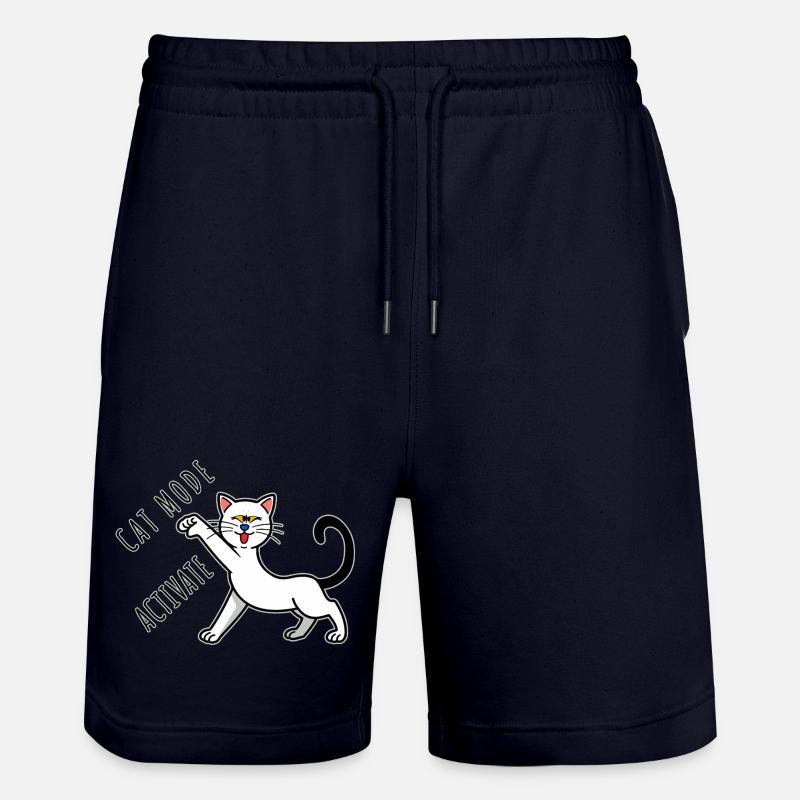 Activation du mode chat - Short de jogging bio TRAINER Stanley/Stella unisexe - marine foncé