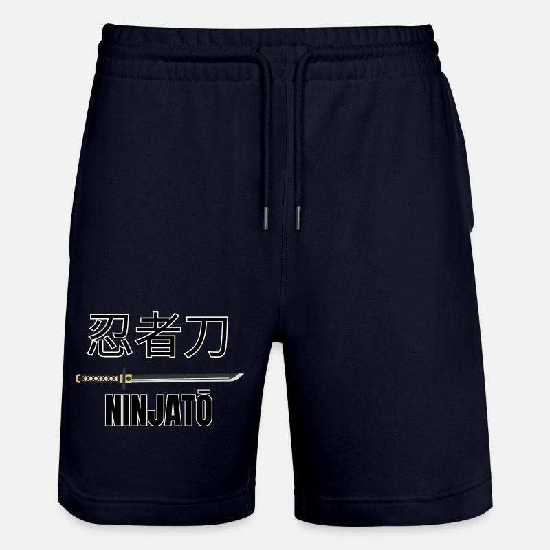 Ninjatō 忍者刀 – Épée ninja japonaise - Short de jogging bio TRAINER Stanley/Stella unisexe - marine foncé