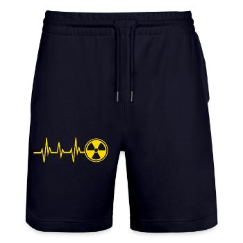 X-ray technician - Stanley/Stella Trainer Unisex Organic Jogging Shorts - dark navy - Front - Nik (191cm) & Marisol (170cm)