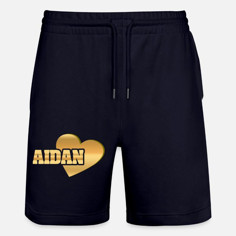 Aidan dans le rôle de Love - Short de jogging bio TRAINER Stanley/Stella unisexe - marine foncé