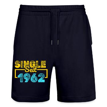 seit 1962 - Stanley/Stella Unisex Bio Joggingshorts Trainer  - Dark navy - Vorne - Nik (191cm) & Marisol (170cm)