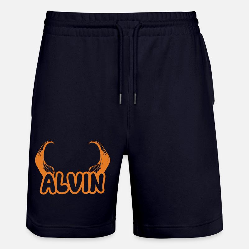 Devil Alvin - Short de jogging bio TRAINER Stanley/Stella unisexe - marine foncé