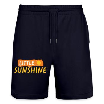 LITTLE SUNSHINE - Stanley/Stella Unisex Bio Joggingshorts Trainer  - Dark navy - Vorne - Nik (191cm) & Marisol (170cm)