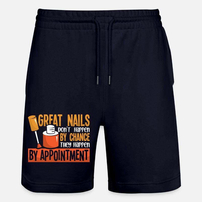Nageldesigner Nageldesignerin Kosmetik Nagelstudio - Stanley/Stella Unisex Bio Joggingshorts Trainer  - Dark navy