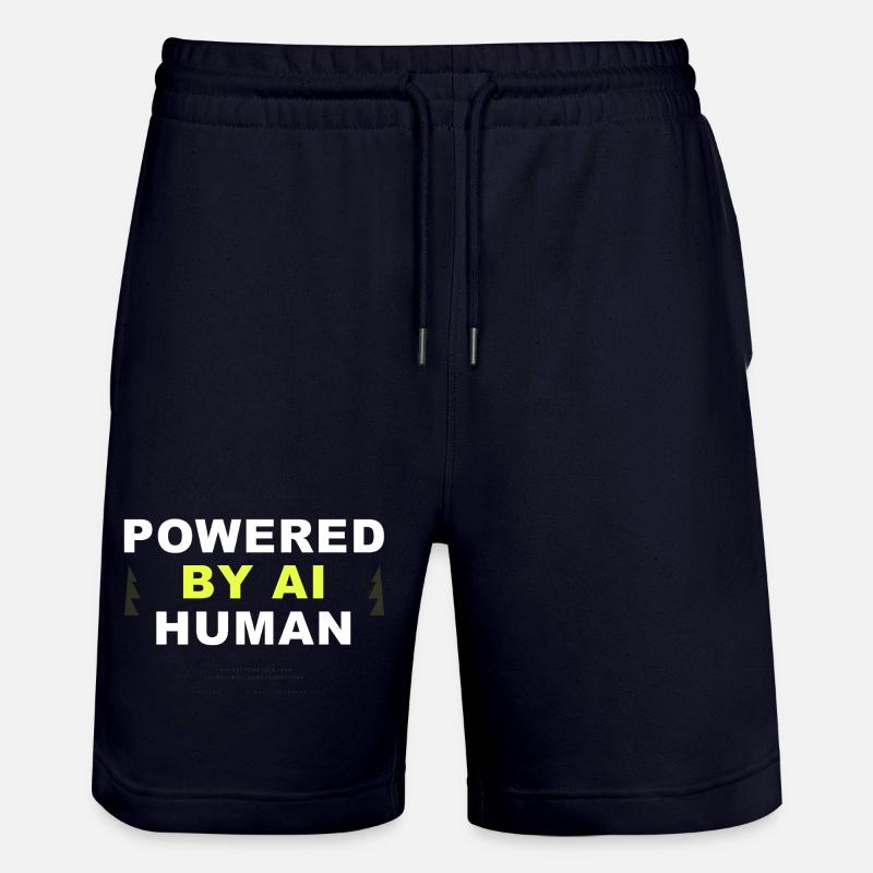 POWERED BY AI / HUMAN - Short de jogging bio TRAINER Stanley/Stella unisexe - marine foncé