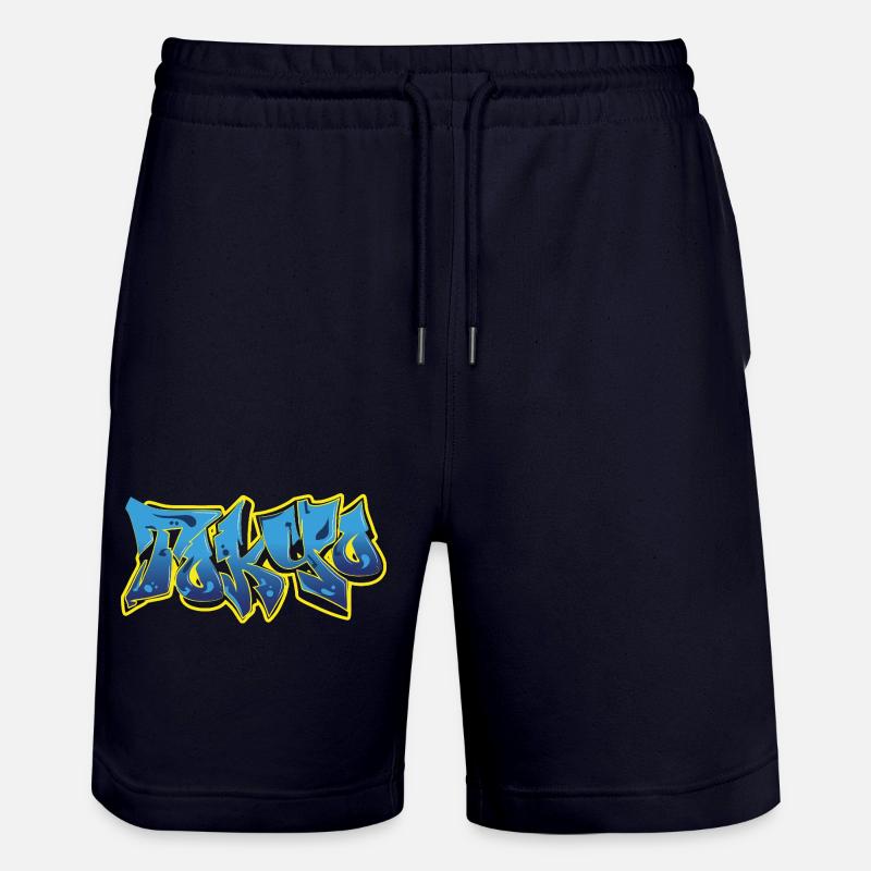 Cool Graffiti Tokyo Blue - Short de jogging bio TRAINER Stanley/Stella unisexe - marine foncé