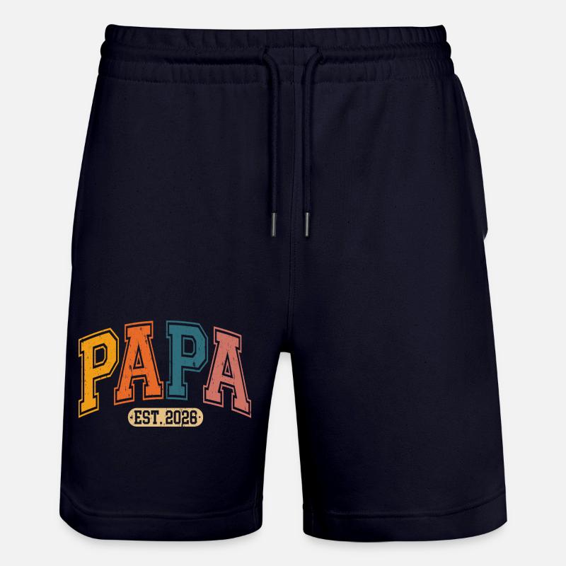 Papa 2026 - Short de jogging bio TRAINER Stanley/Stella unisexe - marine foncé