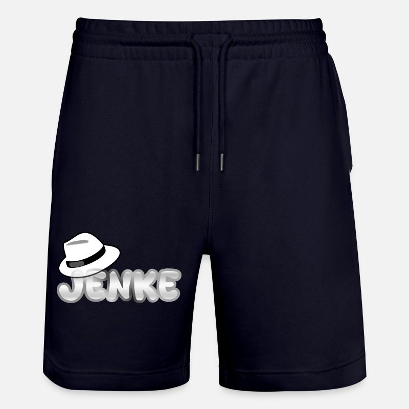 Jenke as a first name - Stanley/Stella Trainer Unisex Organic Jogging Shorts - dark navy