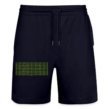 Binärer Humor: 10 Arten von Menschen - Stanley/Stella Unisex Bio Joggingshorts Trainer  - Dark navy - Vorne - Nik (191cm) & Marisol (170cm)