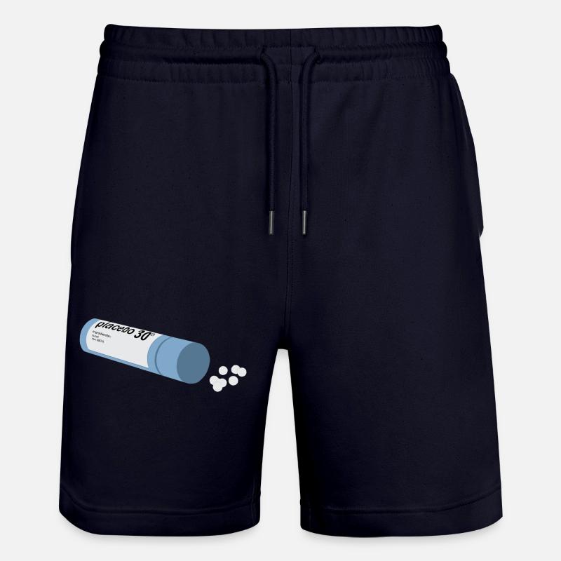 Placebopathie - Short de jogging bio TRAINER Stanley/Stella unisexe - marine foncé