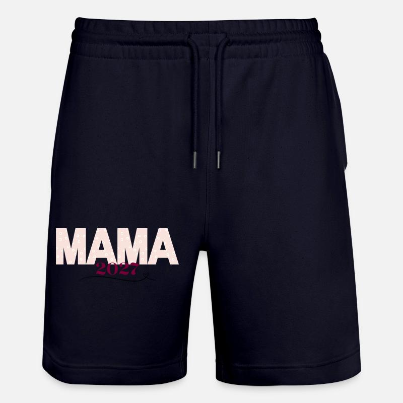 Imprimé floral Mama 2027 - Short de jogging bio TRAINER Stanley/Stella unisexe - marine foncé