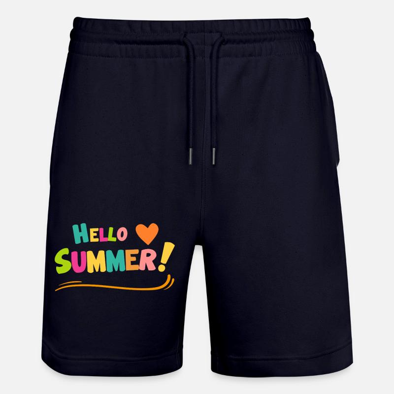 Hello Summer Farbexplosion - Stanley/Stella Unisex Bio Joggingshorts Trainer  - Dark navy