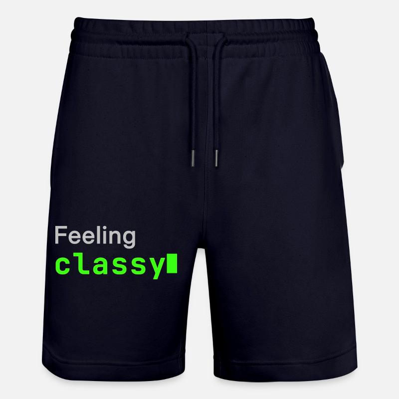 Feeling classy | Developer mood - Stanley/Stella Unisex Bio Joggingshorts Trainer - Dark navy
