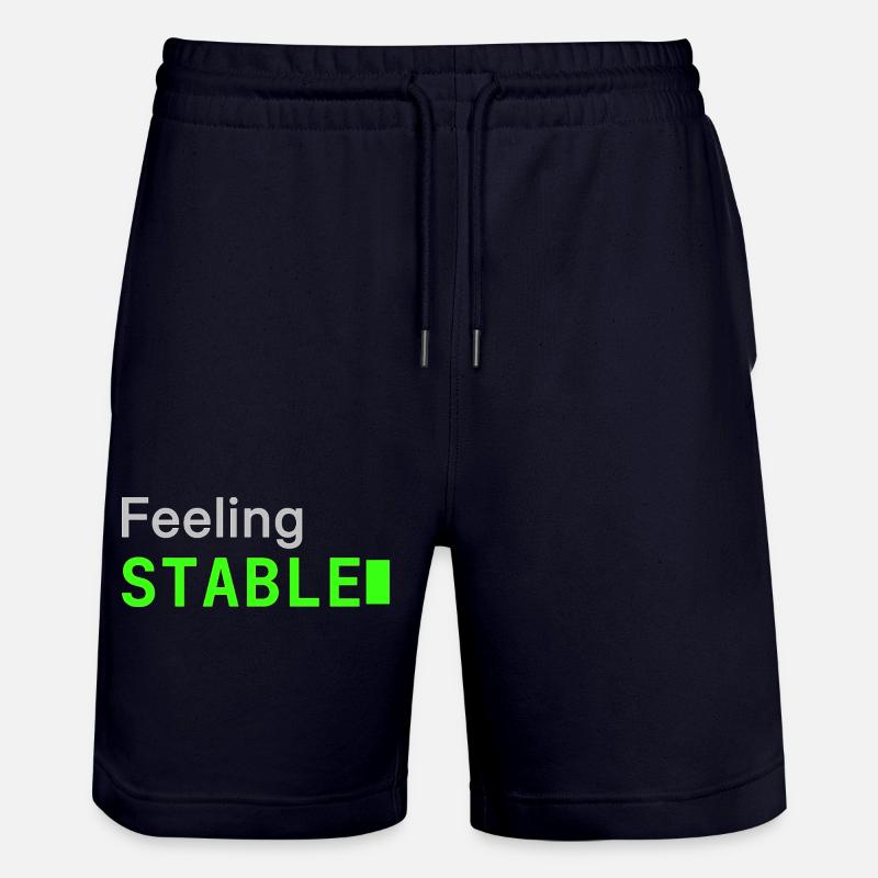 Feeling Stable | Developer mood - Stanley/Stella Unisex Bio Joggingshorts Trainer - Dark navy