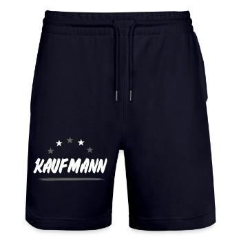 Kaufmann Beruf - Stanley/Stella Unisex Bio Joggingshorts Trainer  - Dark navy - Vorne - Nik (191cm) & Marisol (170cm)