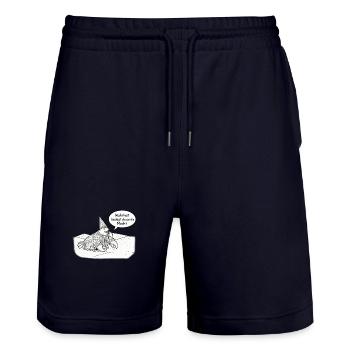 Wahrheit besiegt dunkle Macht - Stanley/Stella Unisex Bio Joggingshorts Trainer  - Dark navy - Vorne - Nik (191cm) & Marisol (170cm)