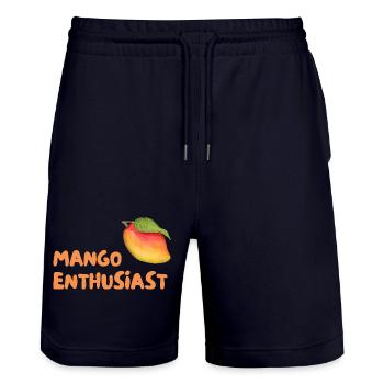 Mango Enthusiast Graphic - Stanley/Stella Unisex Bio Joggingshorts Trainer  - Dark navy - Vorne - Nik (191cm) & Marisol (170cm)