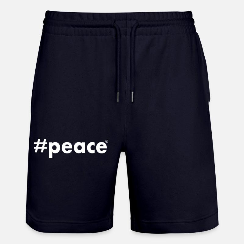 Peace - Stanley/Stella Unisex Bio Joggingshorts Trainer  - Dark navy