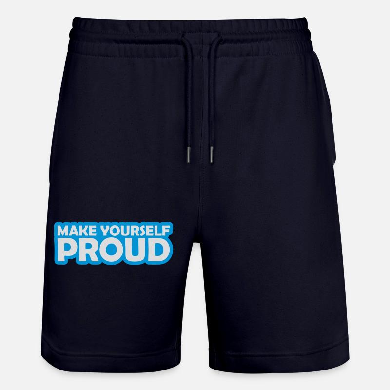 Faites-vous fier de la citation - Short de jogging bio TRAINER Stanley/Stella unisexe - marine foncé