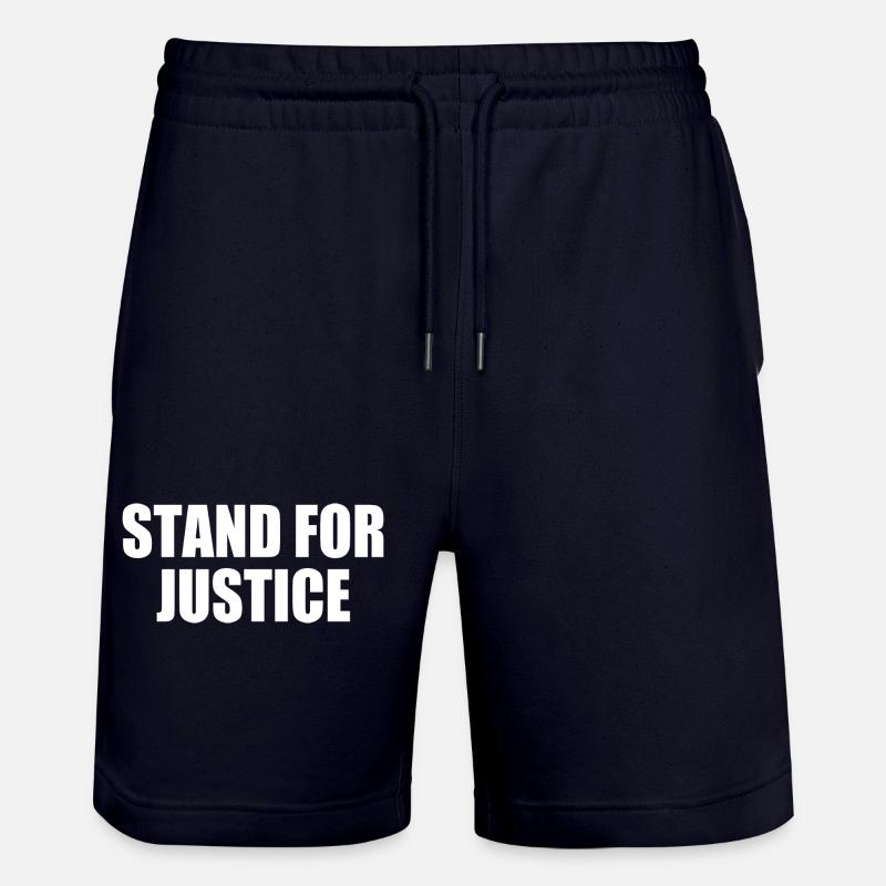 Stand for justice - Short de jogging bio TRAINER Stanley/Stella unisexe - marine foncé