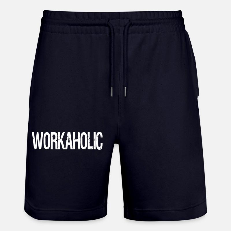 bourreau de travail - Short de jogging bio TRAINER Stanley/Stella unisexe - marine foncé