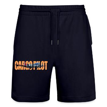 Cargo pilot C-97 - Stanley/Stella Unisex Bio Joggingshorts Trainer  - Dark navy - Vorne - Nik (191cm) & Marisol (170cm)