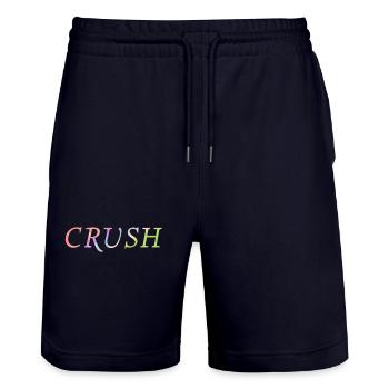 Crush coloré - Short de jogging bio TRAINER Stanley/Stella unisexe - marine foncé - Devant - Nik (191cm) & Marisol (170cm)