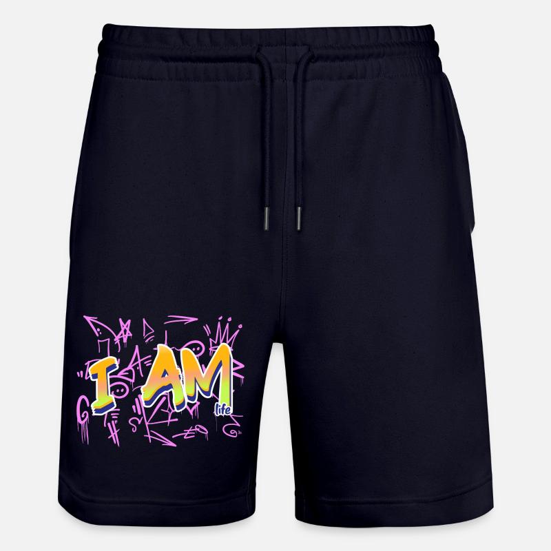 Ich bin die Lebensbotschaft - Stanley/Stella Unisex Bio Joggingshorts Trainer  - Dark navy