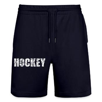 Hockey Hockey sur glace - Short de jogging bio TRAINER Stanley/Stella unisexe - marine foncé - Devant - Nik (191cm) & Marisol (170cm)