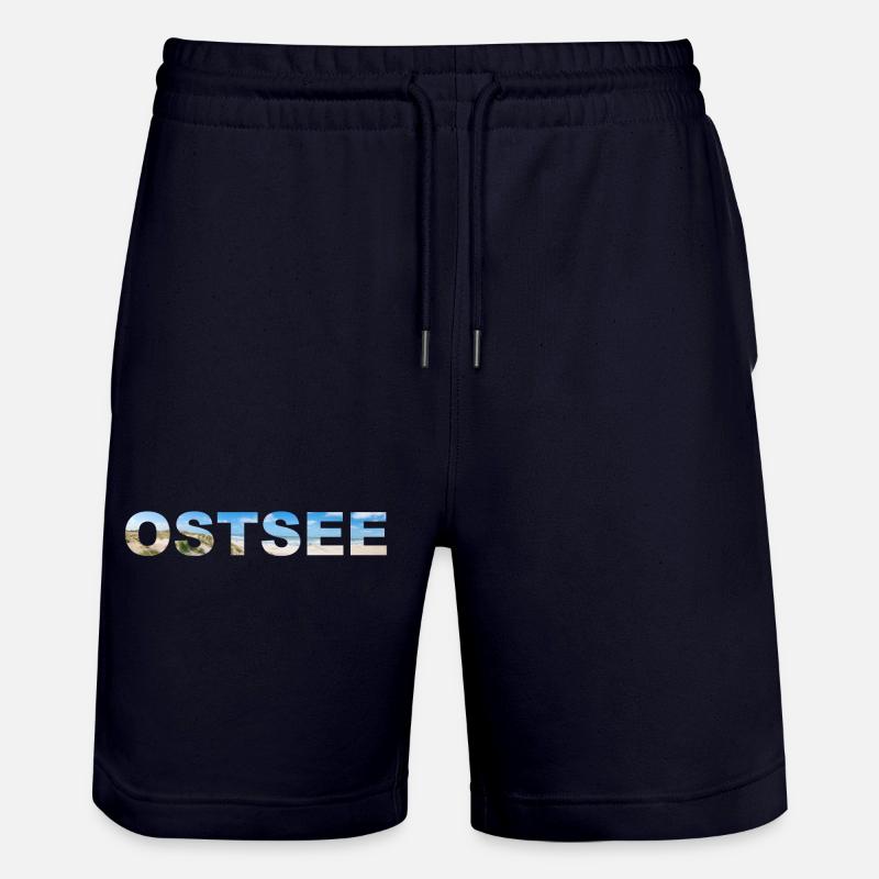 Baltique Inscription Panorama - Short de jogging bio TRAINER Stanley/Stella unisexe - marine foncé