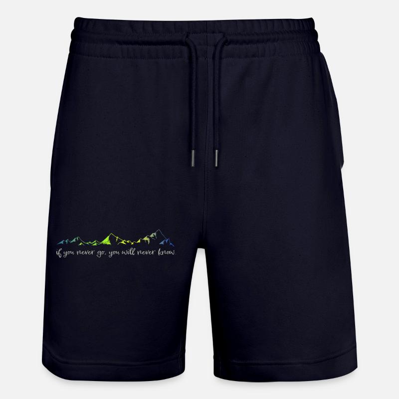 never go, never know - Stanley/Stella Unisex Bio Joggingshorts Trainer  - Dark navy