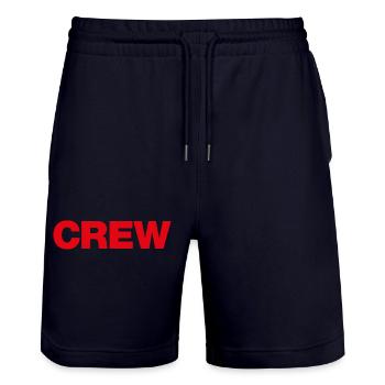 Crew - Stanley/Stella Unisex Bio Joggingshorts Trainer  - Dark navy - Vorne - Nik (191cm) & Marisol (170cm)