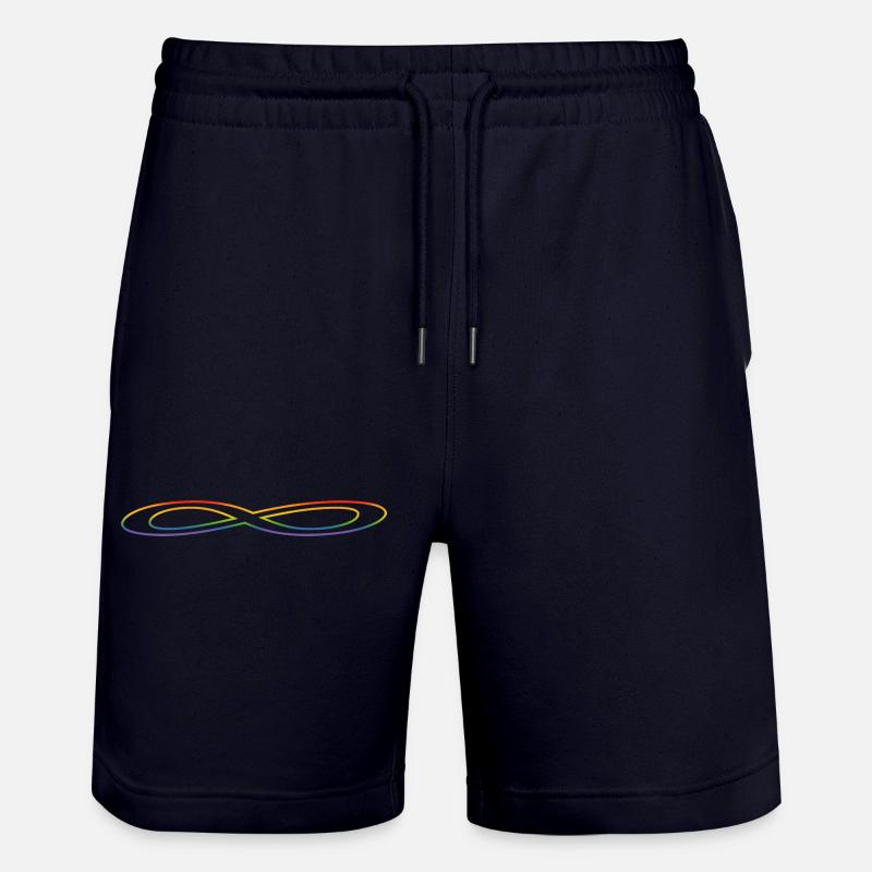 Regenbogen Unendlichkeit - Stanley/Stella Unisex Bio Joggingshorts Trainer  - Dark navy