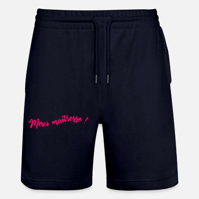 MAÎTRESSE. MERCI. MERCI MAÎTRESSE - Short de jogging bio TRAINER Stanley/Stella unisexe - marine foncé