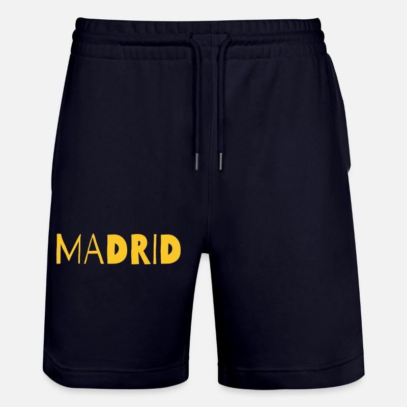 Madrid Paysage urbain audacieux en jaune - Short de jogging bio TRAINER Stanley/Stella unisexe - marine foncé