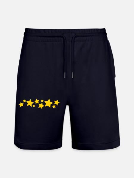 Gerade niedliche Sternengrenze - Stanley/Stella Unisex Bio Joggingshorts Trainer  - Dark navy