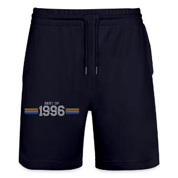 Best Of 1996 T-Shirt Cadeau Humour - Short de jogging bio TRAINER Stanley/Stella unisexe - marine foncé - Devant - Nik (191cm) & Marisol (170cm)