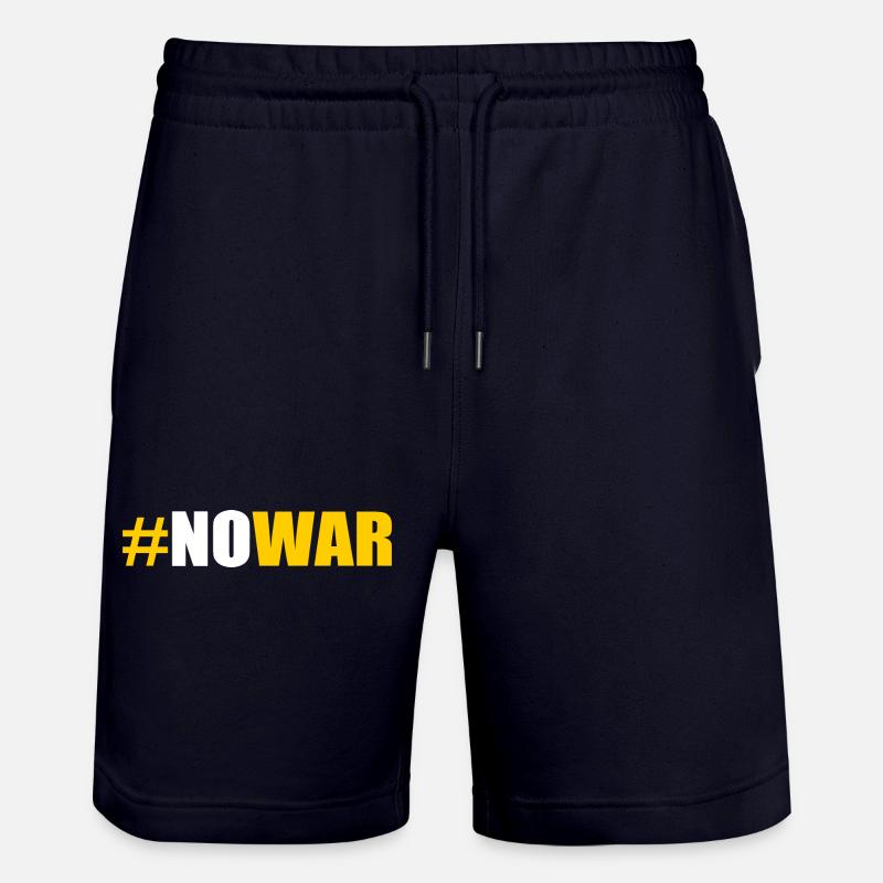 No war - Stanley/Stella Unisex Bio Joggingshorts Trainer  - Dark navy