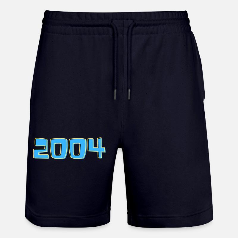 2004 en bleu et jaune - Short de jogging bio TRAINER Stanley/Stella unisexe - marine foncé