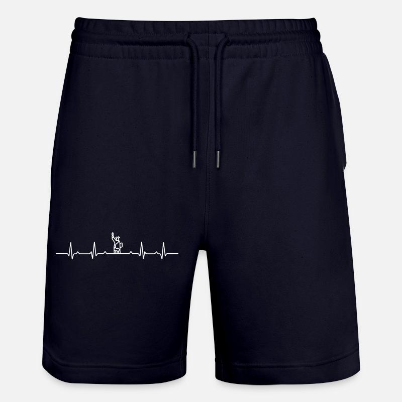 PulseRise Faust-Symbol - Stanley/Stella Unisex Bio Joggingshorts Trainer  - Dark navy