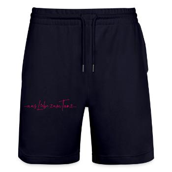 Aus Liebe zum Tanz - Stanley/Stella Unisex Bio Joggingshorts Trainer  - Dark navy - Vorne - Nik (191cm) & Marisol (170cm)