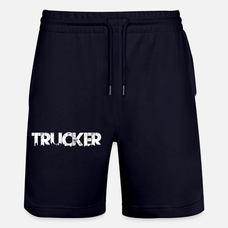 trucker chauffeur de camion - Short de jogging bio TRAINER Stanley/Stella unisexe - marine foncé