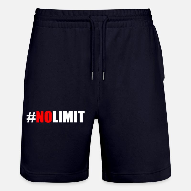No limit - Short de jogging bio TRAINER Stanley/Stella unisexe - marine foncé