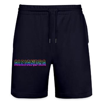 alejandra rs arc-en-ciel - Short de jogging bio TRAINER Stanley/Stella unisexe - marine foncé - Devant - Nik (191cm) & Marisol (170cm)