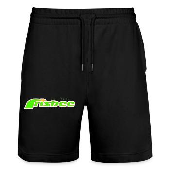 Frisbee vert ultime - Short de jogging bio TRAINER Stanley/Stella unisexe - noir - Devant - Nik (191cm) & Marisol (170cm)