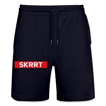 Skrrt - Short de jogging bio TRAINER Stanley/Stella unisexe - marine foncé - Devant - Nik (191cm) & Marisol (170cm)