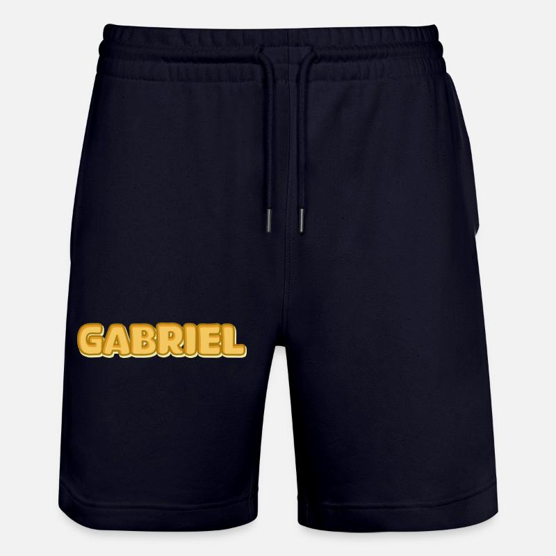 Gabriel comme prénom - Short de jogging bio TRAINER Stanley/Stella unisexe - marine foncé
