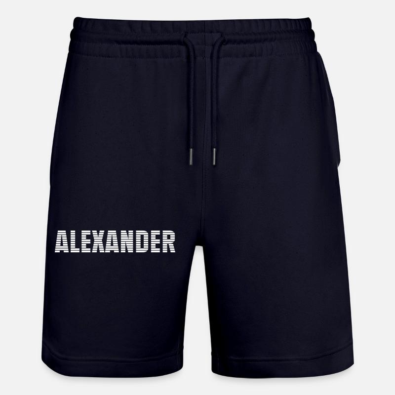Name Alexander - Stanley/Stella Unisex Bio Joggingshorts Trainer - Dark navy
