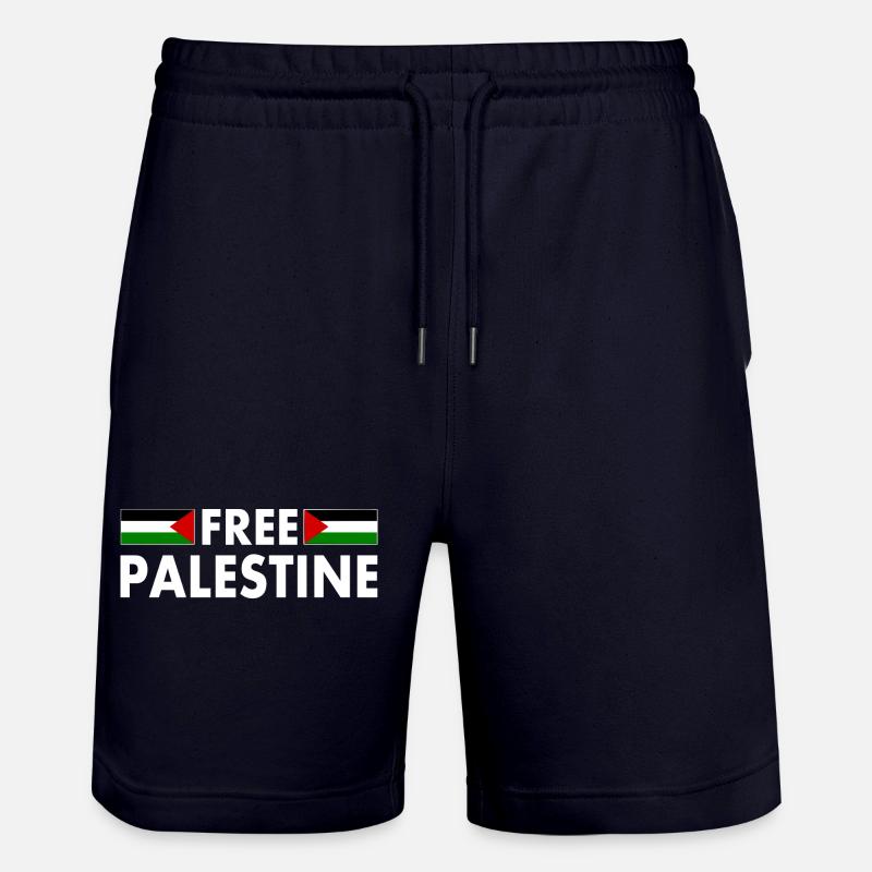 Free palestine - Short de jogging bio TRAINER Stanley/Stella unisexe - marine foncé
